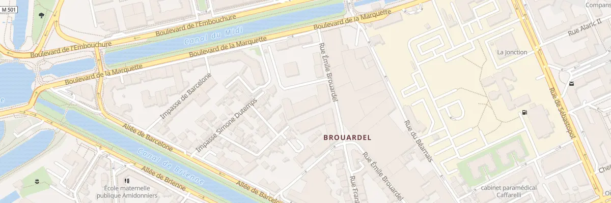 Plan du 6 Rue Jacques Lemercier à Toulouse