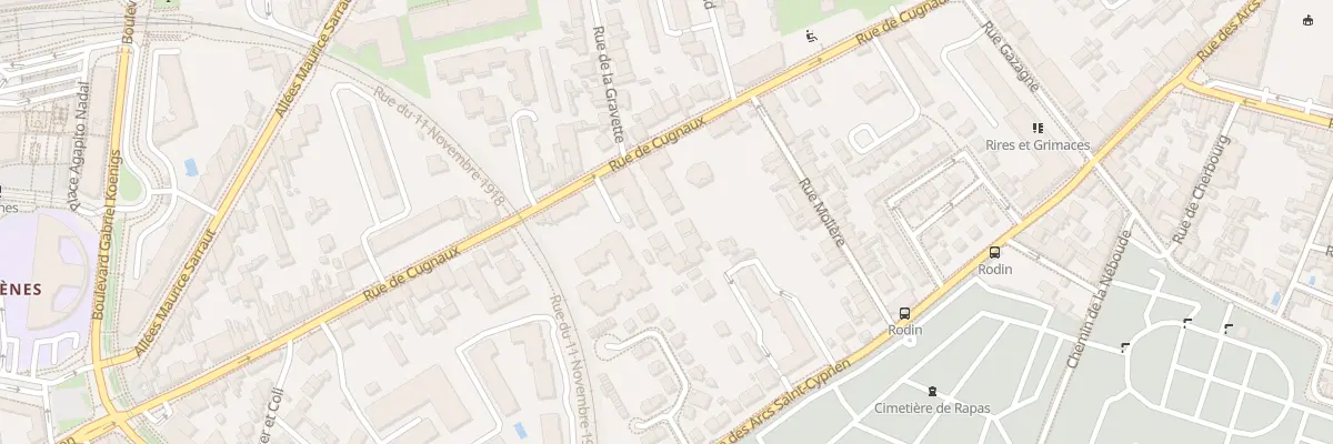 Plan du 60 Rue de Cugnaux à Toulouse