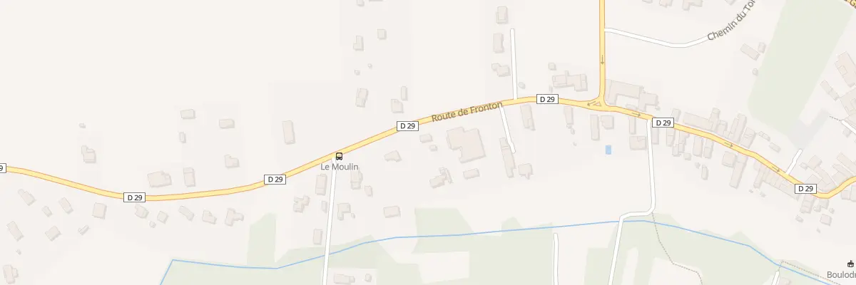 Plan du 9 Rte de Fronton à Villaudric