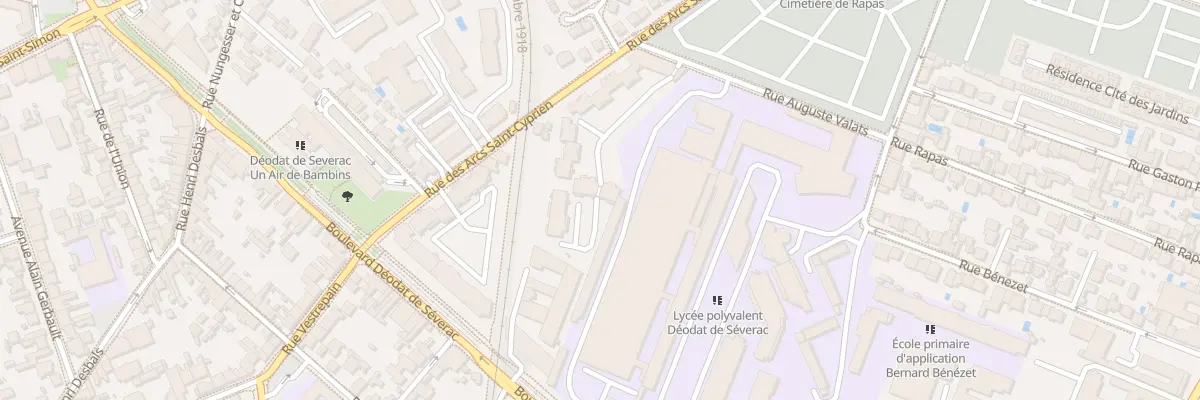 Plan du 24 Rue des Arcs Saint Cyprien à Toulouse