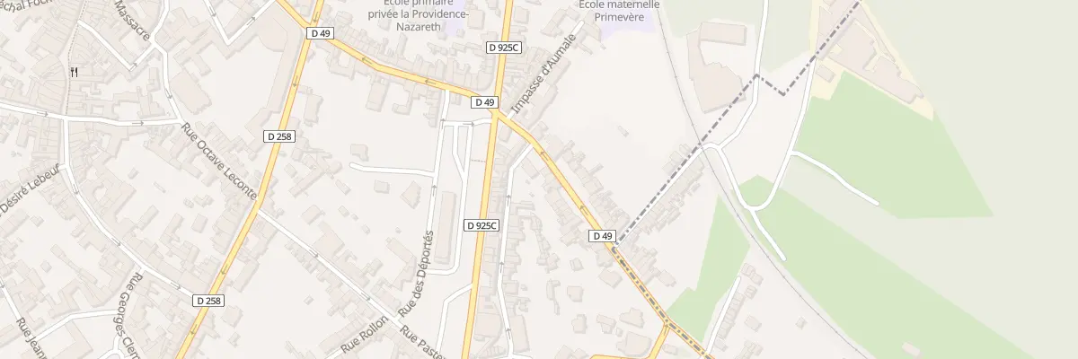 Plan du 4 Rue d’Aumale à Eu