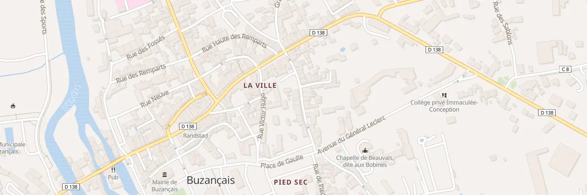 Plan du 14 Rue Saint-jean à Buzançais