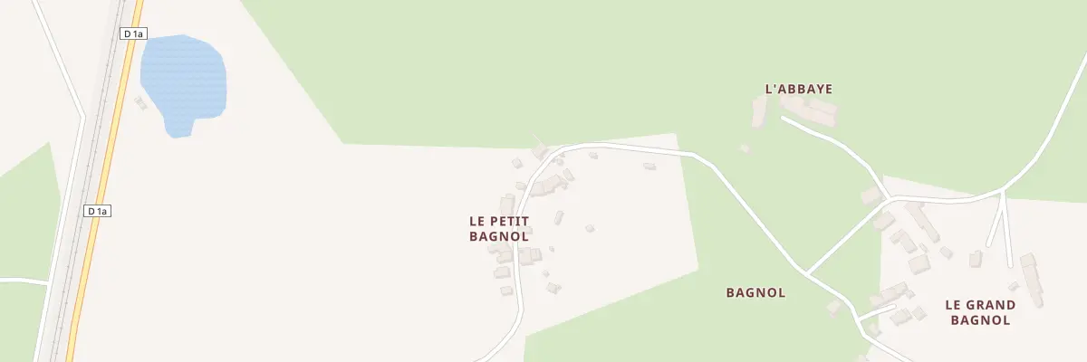 Plan du 24 Le Petit Bagnol à Fromental