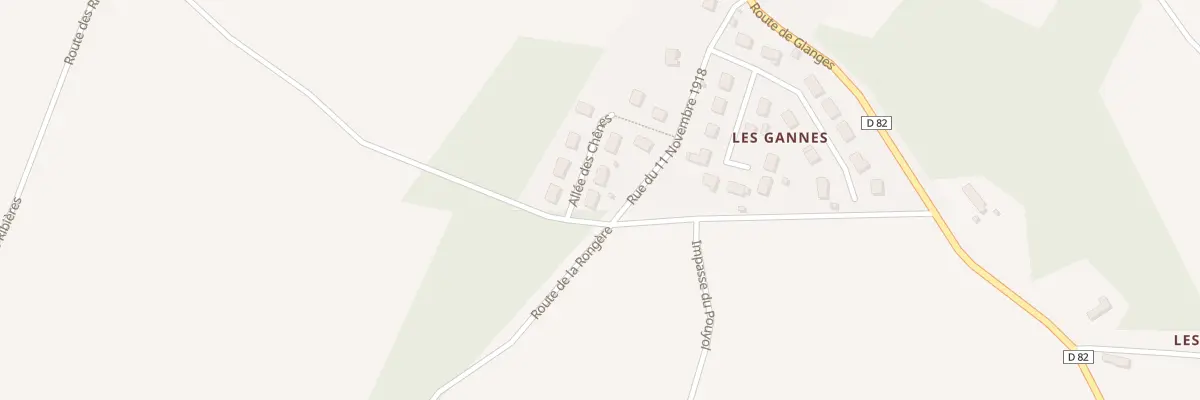 Plan du 2 All des Chênes à Saint-Genest-sur-Roselle