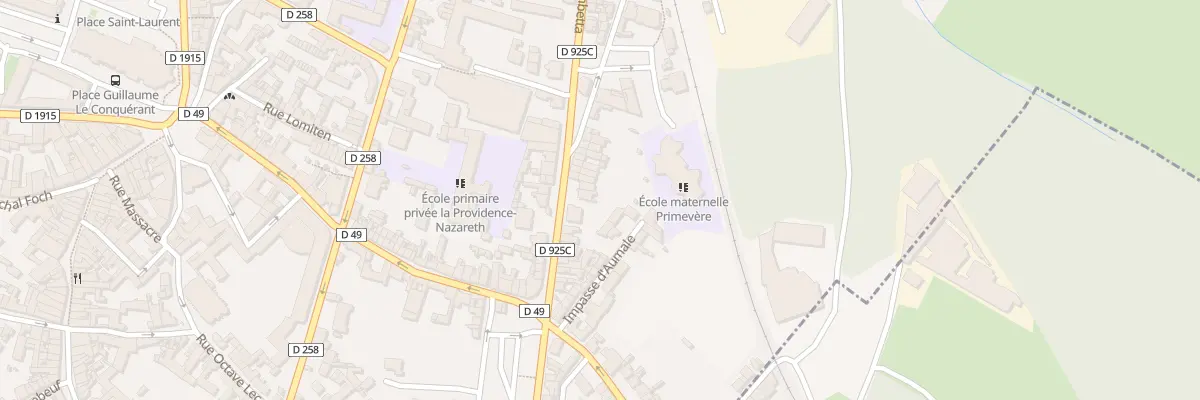 Plan du 16 Bd Gambetta à Eu