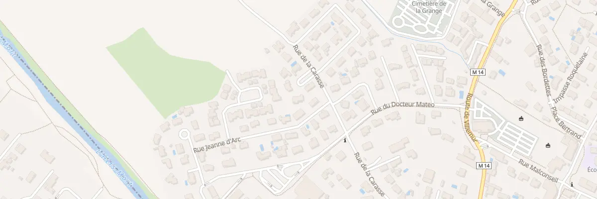 Plan du 2 Sq Honoré Chassain à Castelginest