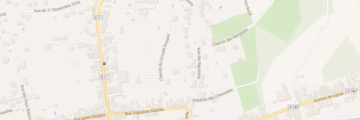 Plan du 36 Rue des Remparts à Saint-Gaultier
