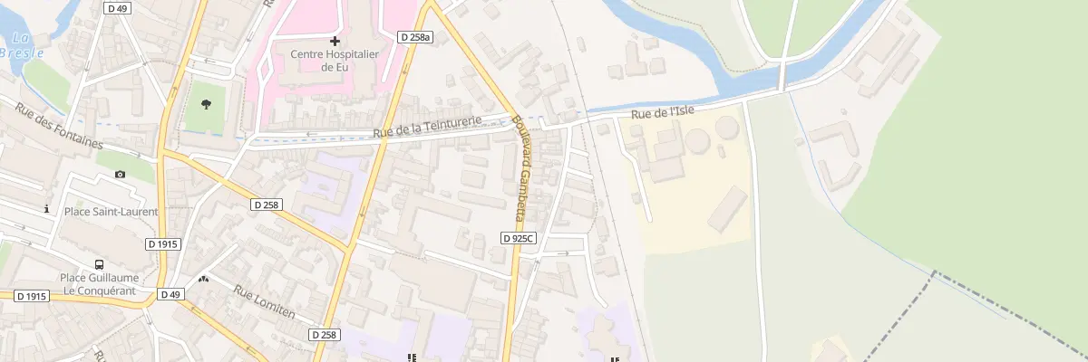 Plan du 34 Bd Gambetta à Eu