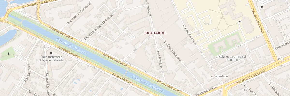 Plan du 7 Rue Jacques Lemercier à Toulouse