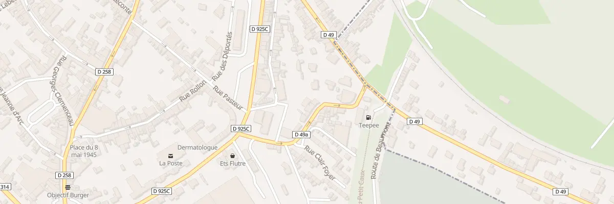 Plan du 9 Rue de Cayenne à Eu