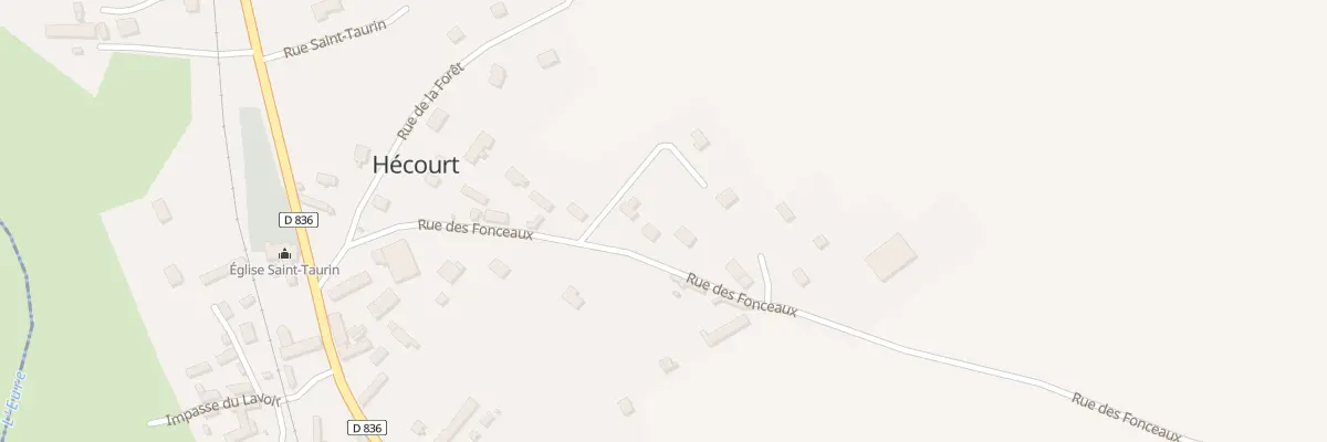 Plan du 11 Rue des Fonceaux à Hécourt