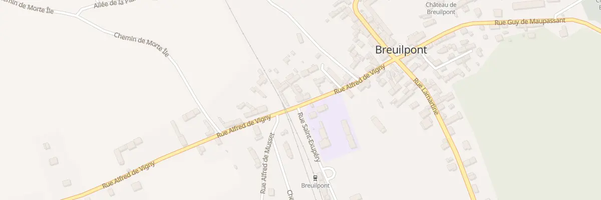 Plan du 24 Rue A de Vigny à Breuilpont