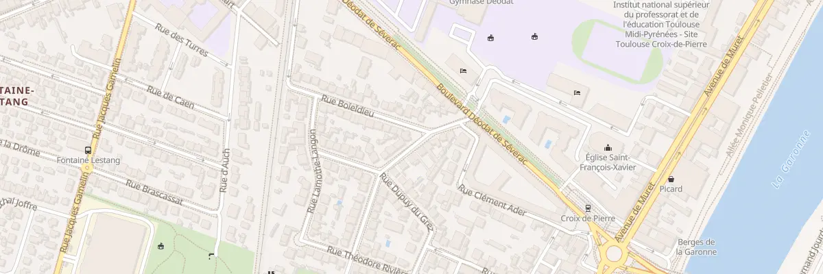 Plan du 1 Rue Boieldieu à Toulouse