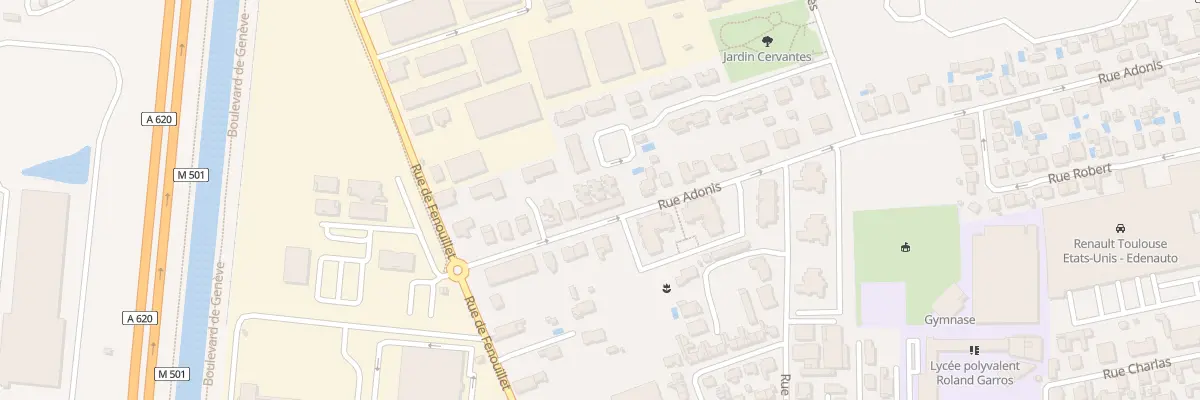 Plan du 72 Rue Adonis à Toulouse