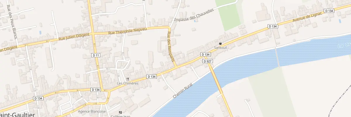 Plan du 5 Rue des Remparts à Saint-Gaultier