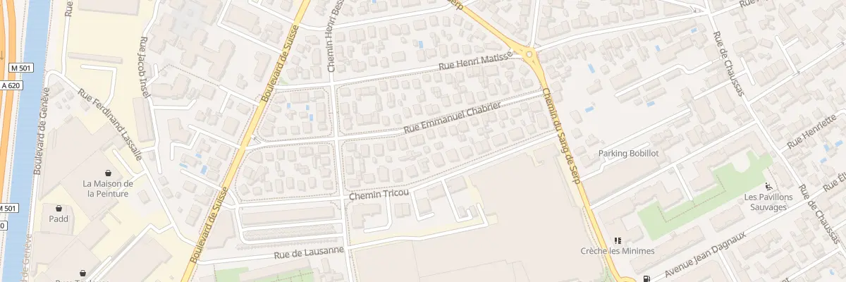 Plan du 28 Rue Emmanuel Chabrier à Toulouse