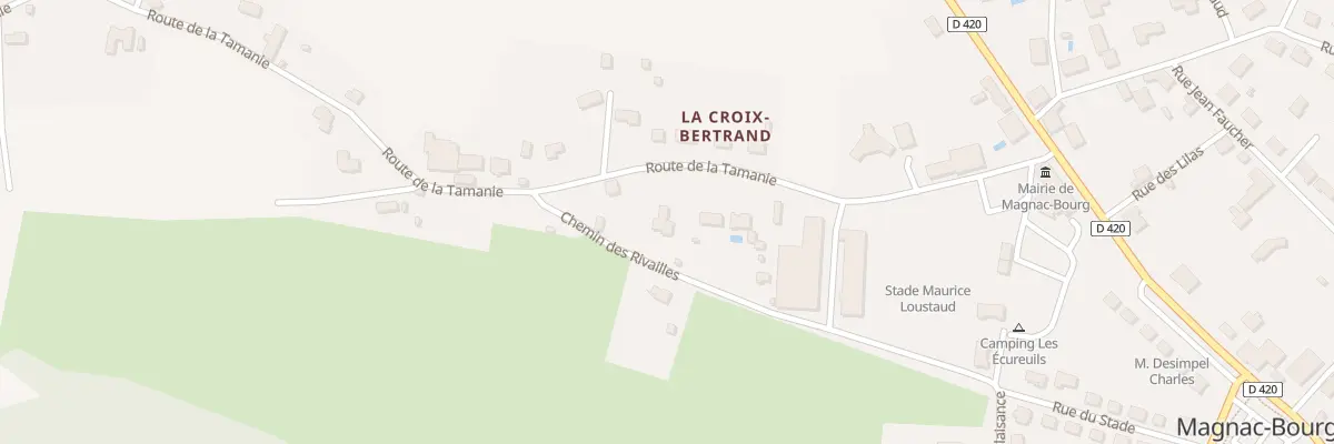 Plan du 281 Rte de la Tamanie à Magnac-Bourg