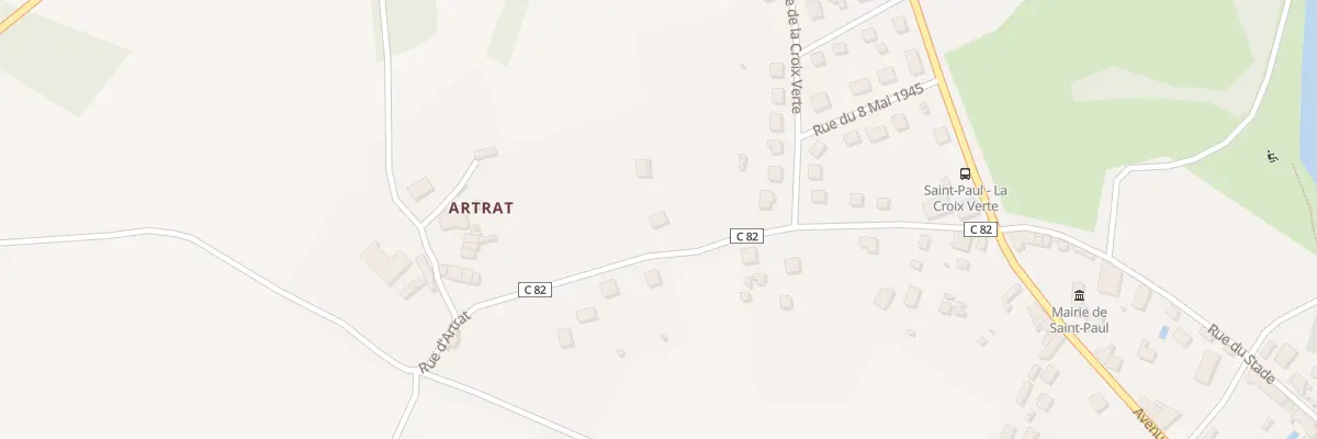 Plan du 14 Rue d’Artrat à Saint-Paul