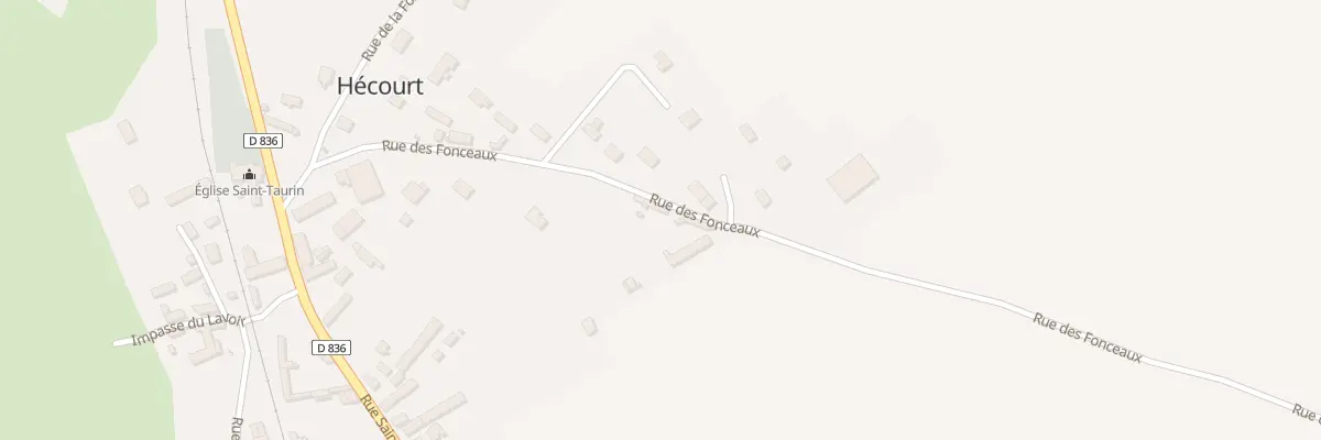 Plan du 12 Rue des Fonceaux à Hécourt