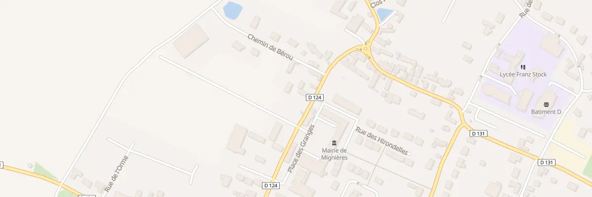 Plan du 8 Rue de la Chapelle à Mignières