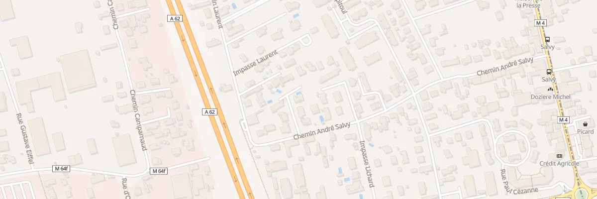 Plan du 6 Imp Paul Langevin à Aucamville