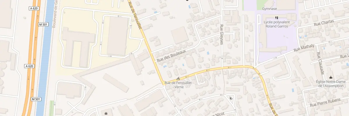 Plan du 12 Rue des Bouleaux à Toulouse
