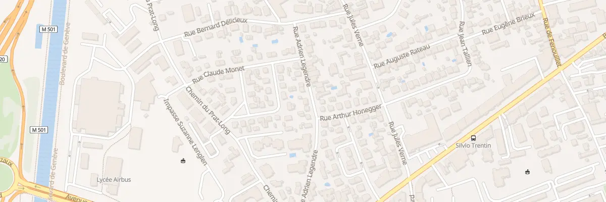 Plan du 33 Rue Adrien Legendre à Toulouse