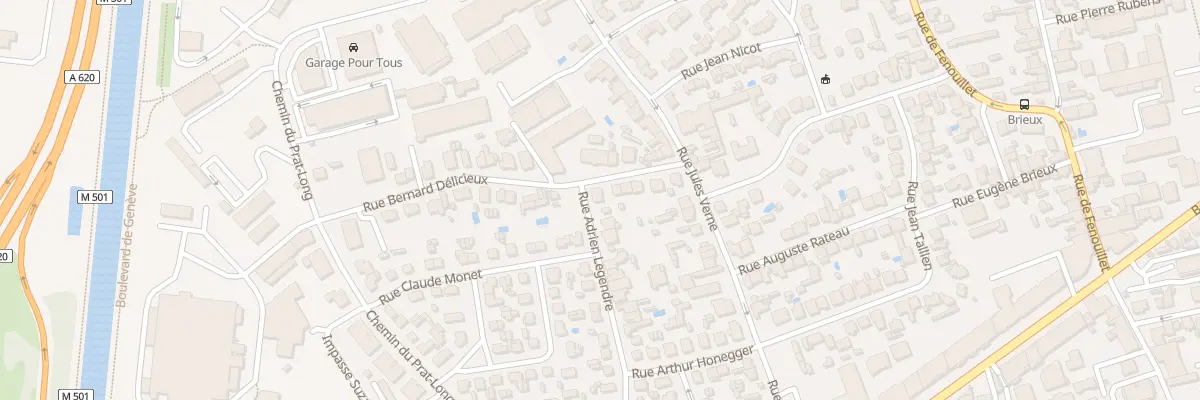 Plan du 46 Rue Adrien Legendre à Toulouse