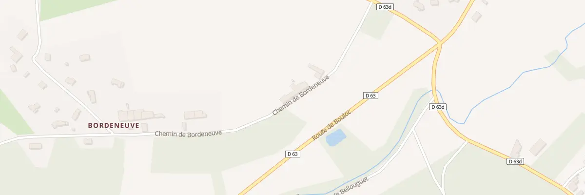 Plan du 245 Rte de Bordeneuve à Villaudric