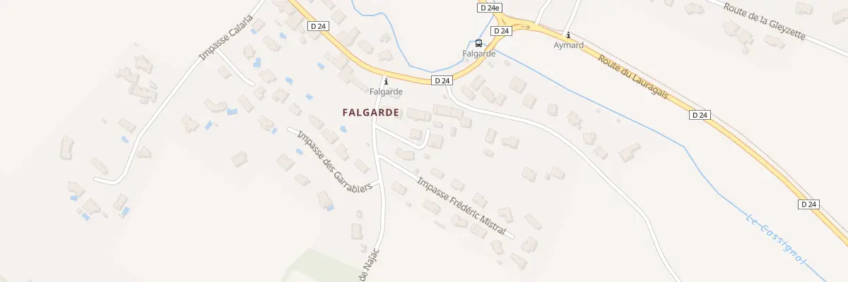Plan du 3 Che de Najac à Lacroix-Falgarde