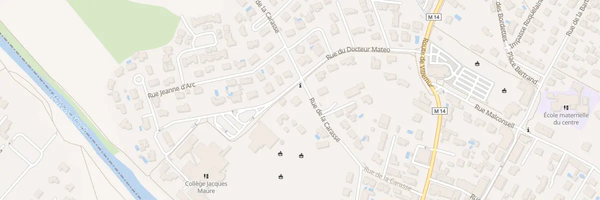 Plan du 18 Rue de la Carasse à Castelginest