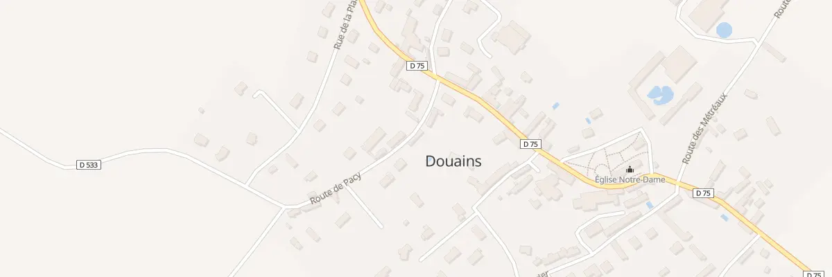 Plan du 3 Rte de Pacy à Douains