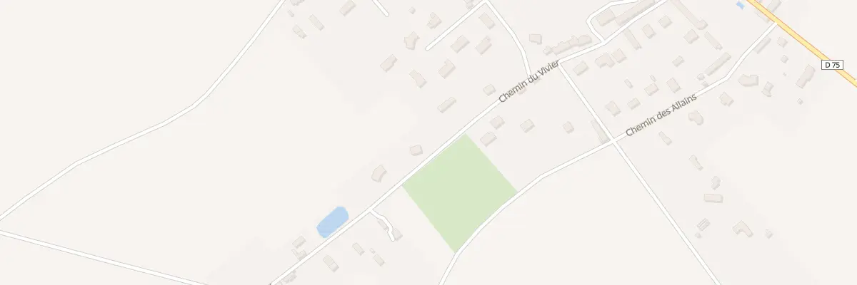 Plan du 14 Che du Vivier à Douains