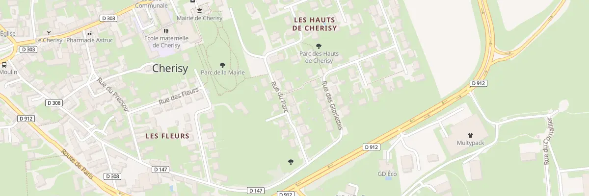Plan du 10 Rue du Parc à Cherisy