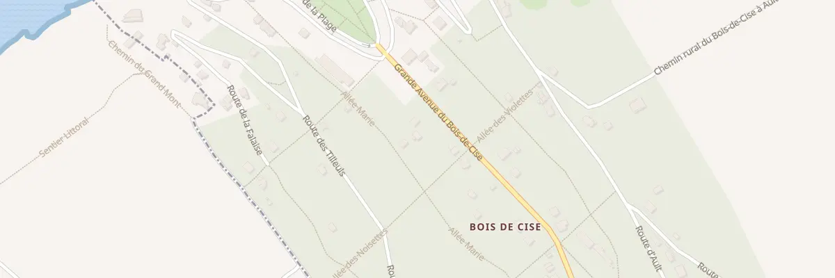 Plan du 6 Gde Avenue du Bois de Cise à Ault
