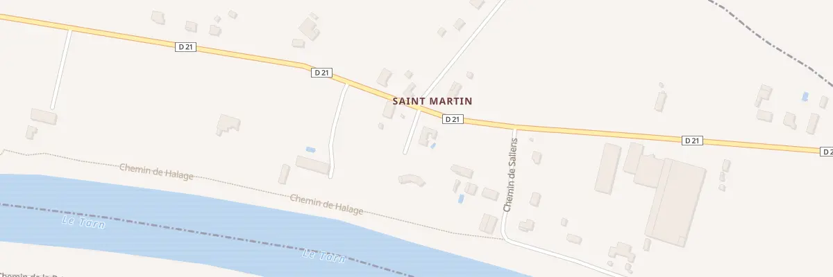 Plan du 1390 Rte de Villebrumier à Reyniès