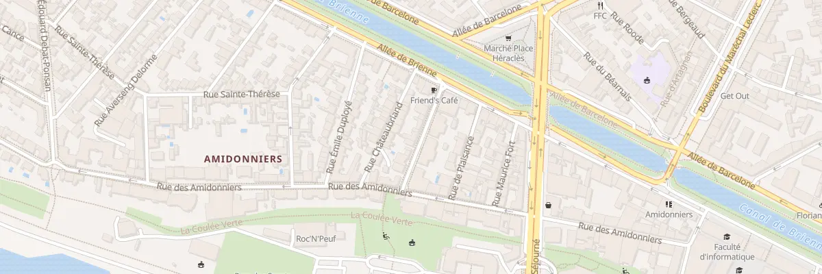 Plan du 7 Rue Edmond de Planet à Toulouse