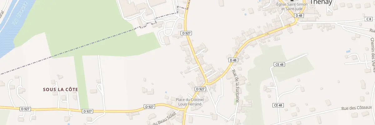 Plan du 16 Rue Joliot Curie à Thenay