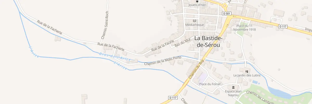 Plan du 13 Rue Lafaurie à La Bastide-de-Sérou