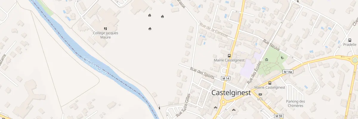 Plan du 12 Rue de la Carasse à Castelginest