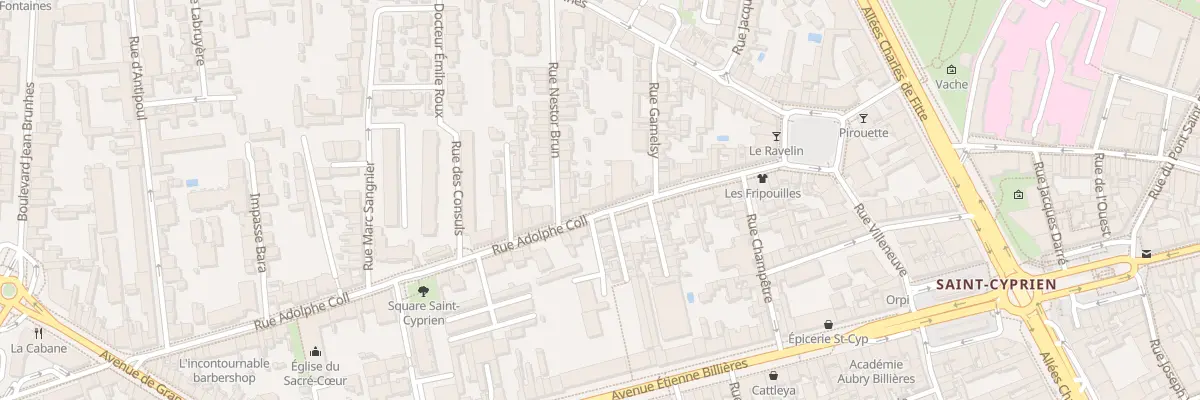 Plan du 24 Rue Adolphe Coll à Toulouse