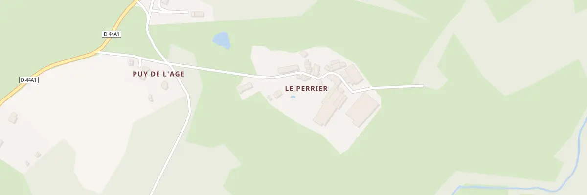Plan du 6 Le Perrier à Royères