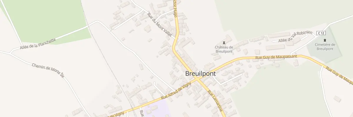 Plan du 13 Rue Victor Hugo à Breuilpont