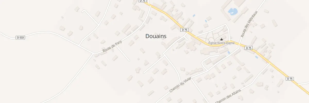 Plan du 4 Rue Gloriette à Douains