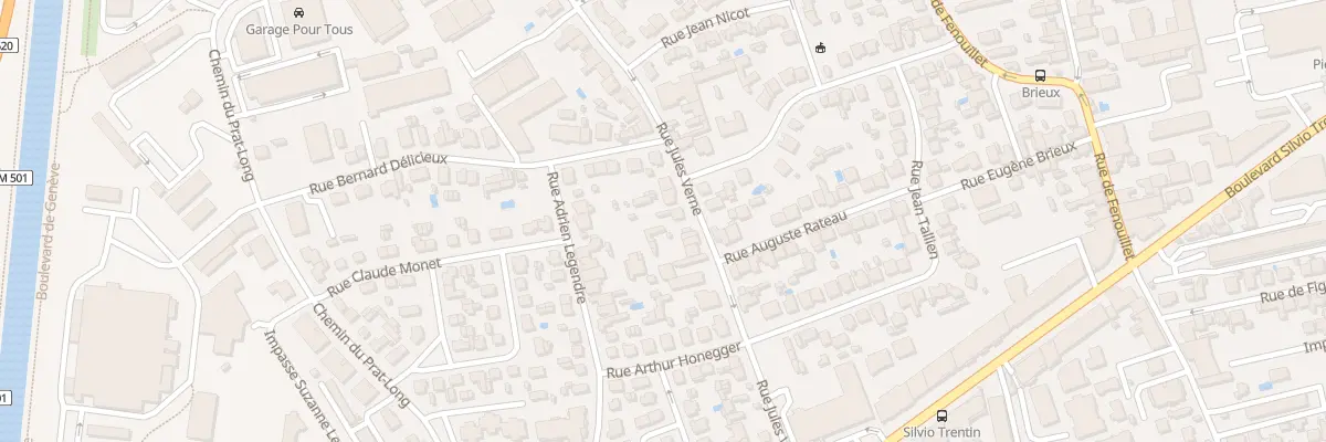 Plan du 41 Rue Jules Verne à Toulouse