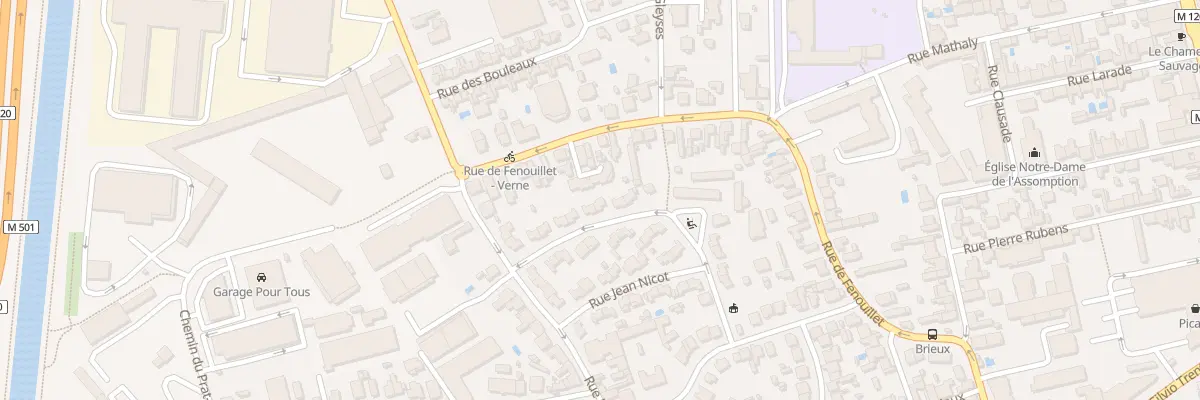 Plan du 11 Rue René Fonquerne à Toulouse