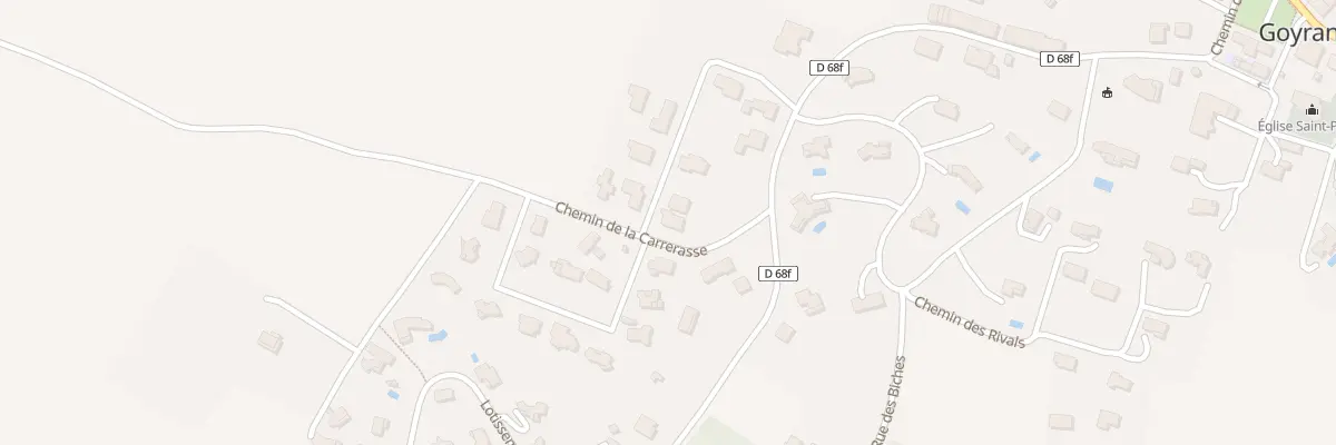 Plan du 2 Rue l’Oree des Coteaux à Goyrans