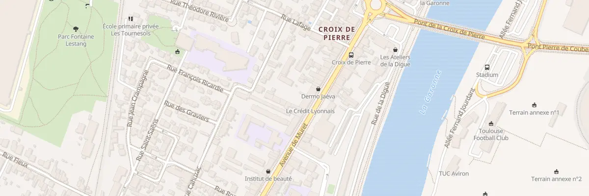Plan du 95 Av de Muret à Toulouse