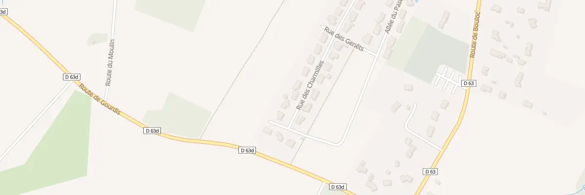Plan du 26 Rue des Charmilles à Villaudric