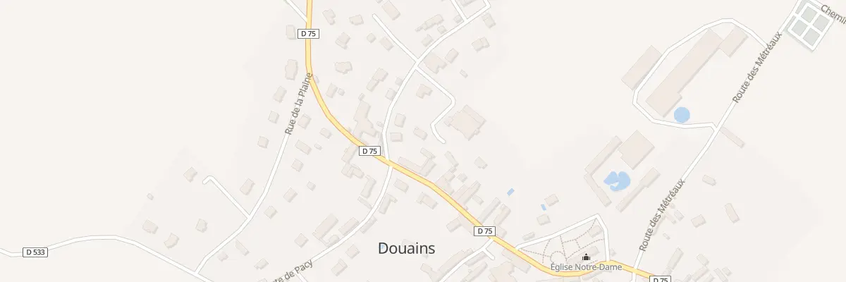 Plan du 14B Rue du Village à Douains